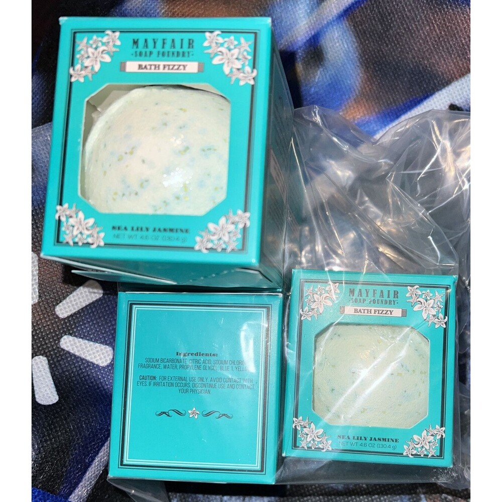 Mayfair Soap 🧼 Foundry Sea 🌊 LILY JASMINE Bundle Of 3!! 🛁 Bath Fizzy New!!